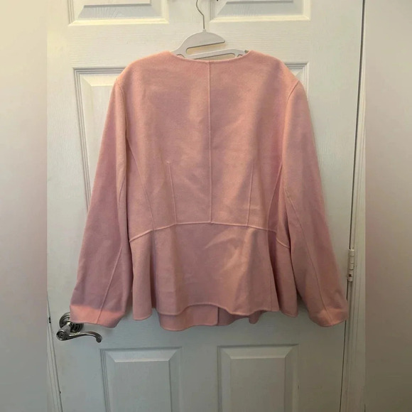 ! Talbots Double Faced Luxuriously Soft Wool Jacket Light Pink - Picture 2 of 4